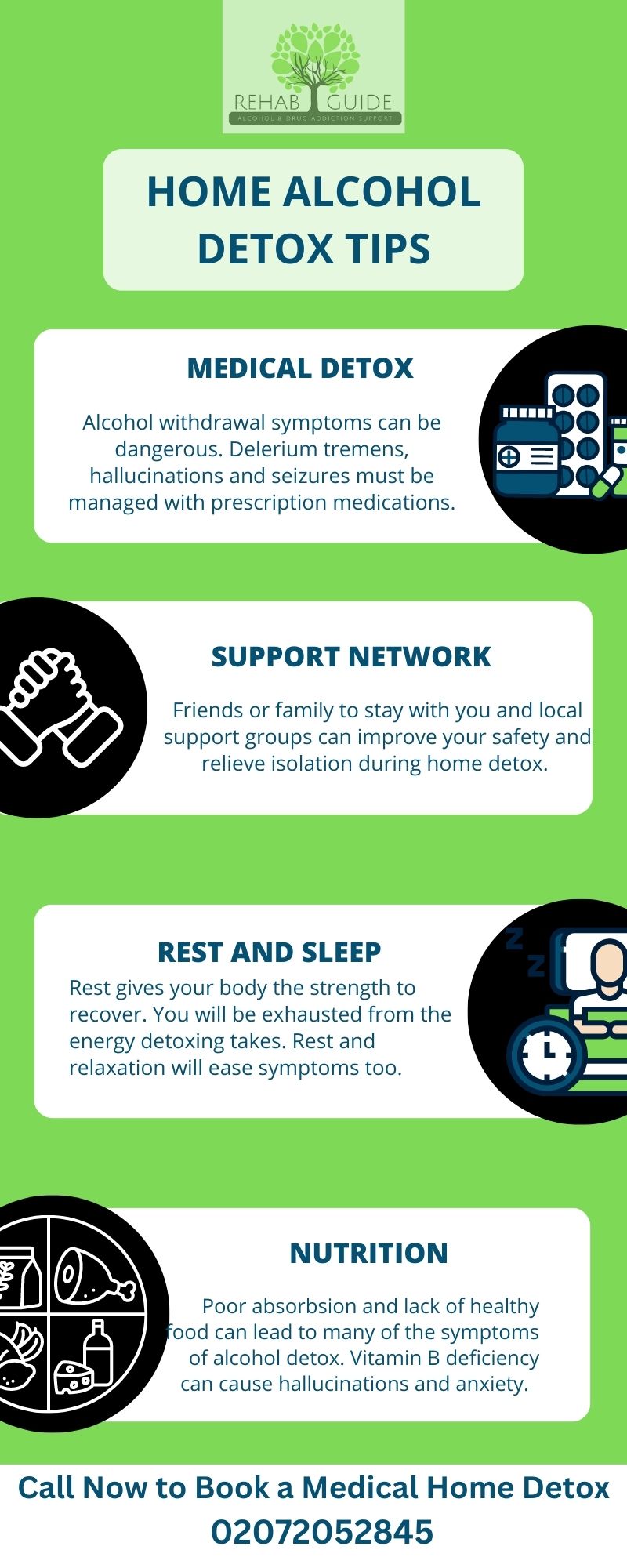 Alcohol home detox tips and support network for safe recovery