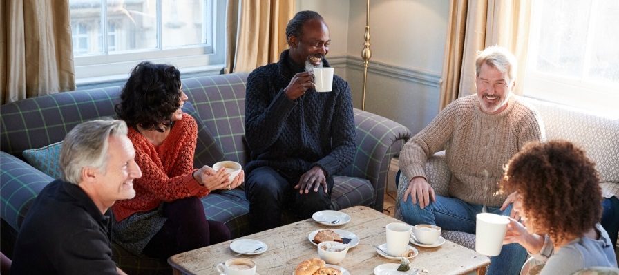 Group therapy session at Rehab Bradford for alcohol recovery support