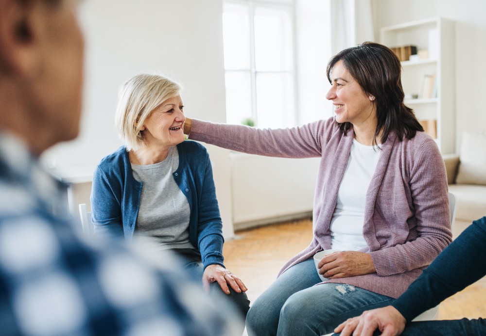 Rehab Cheshire: Supportive Group Therapy for Alcohol Recovery Group therapy session at rehab Cheshire, offering support for alcohol recovery